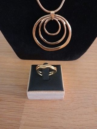 Conjunto Colgante más anillo.

