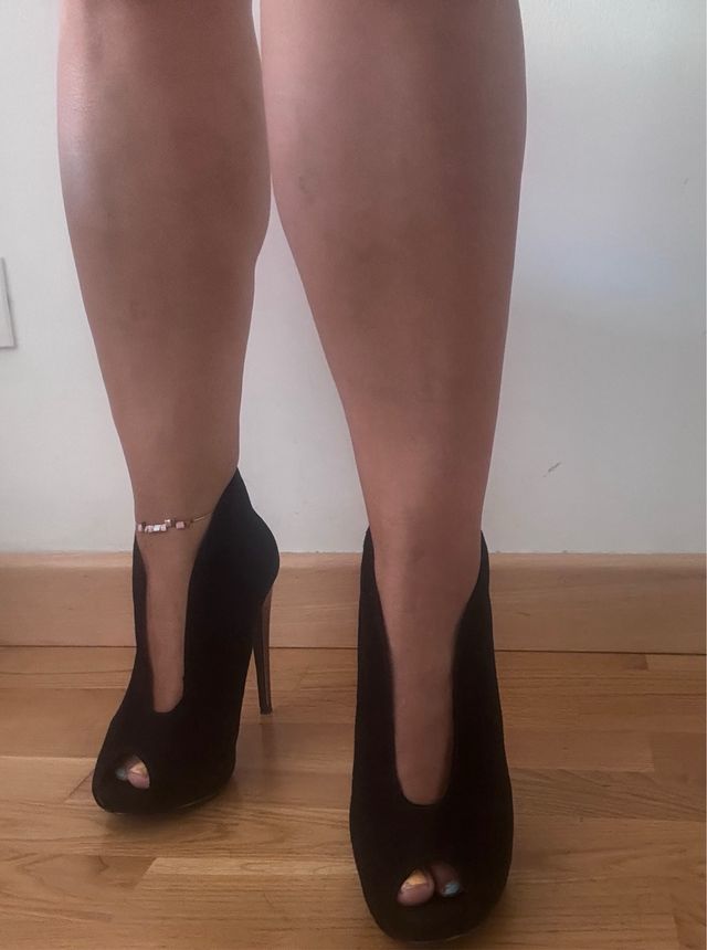 Zapatos abotinados negros abierto edición limitada