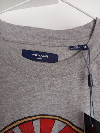 Camiseta Jack&Jones gris - Talla M