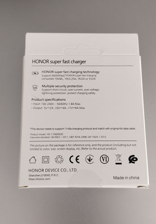 Ricarica rapida del caricabatterie HONOR HUAWEI SuperCharge da 66 W