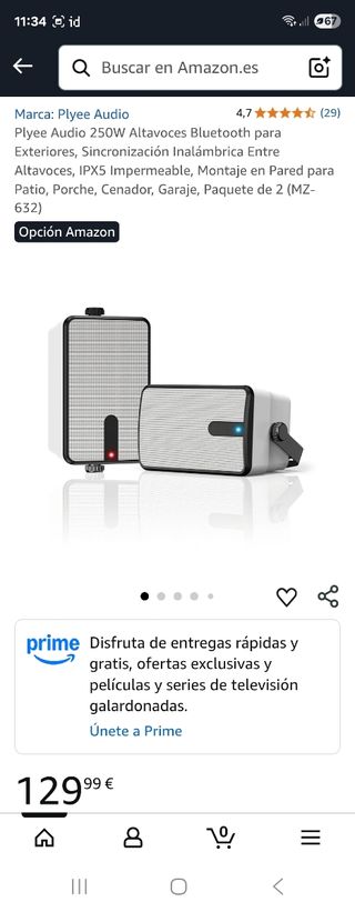 Plyee Audio Altavoces Bluetooth Exteriores
