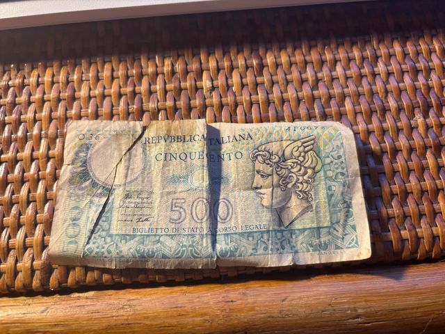 Banconota 500 Lire Italia