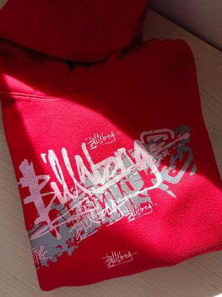 Sudadera capucha Billabong roja