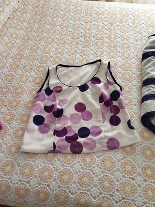 Traje Flamenca  - morado, blanco