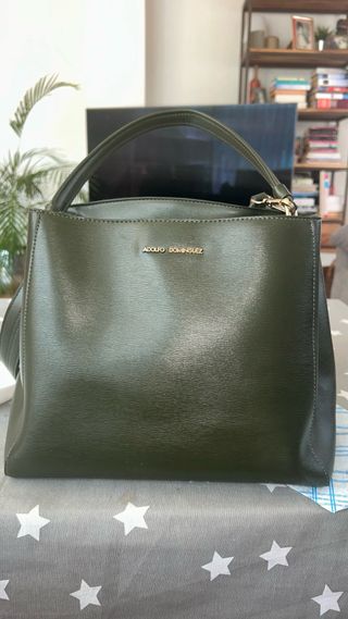 Bolso Adolfo Domínguez verde oliva