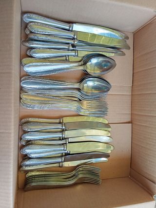 Servito posate acciaio inox lavorate