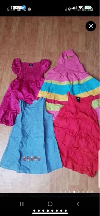 Ropa niña 5-6 años multicolor
