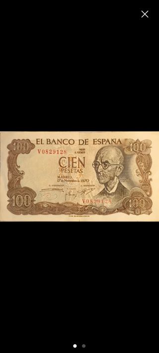 Billete 100 Pesetas España 1970