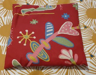Cojines decorativos (4) - Rojo, Morado, Amarillo
