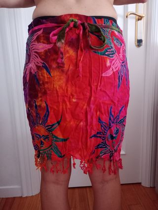 Falda pareo tie dye 