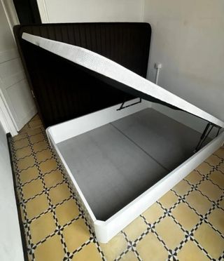 Canapé abatible blanco - madera
