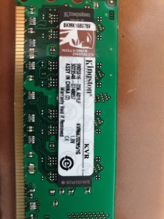 Memorias RAM DDR2 Kingston 1 Gb