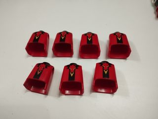 Playmobil lote torsos dragón rojo.