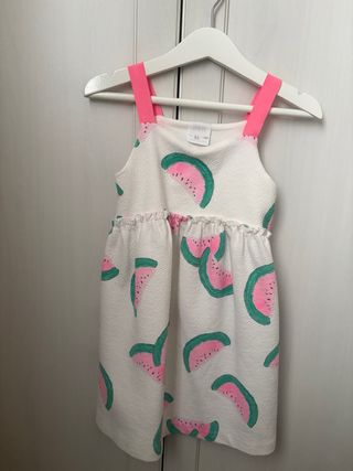 Vestido de Zara con estampado de sandías