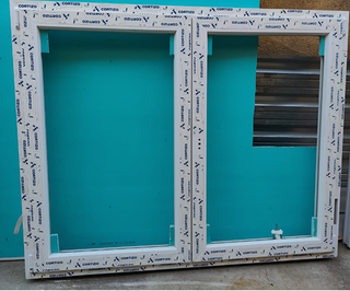 Ventana PVC blanca 2 hojas