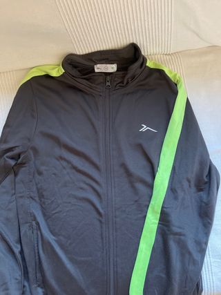 Chaqueta deportiva niño Décimas - Negra/Verde