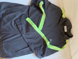Chaqueta deportiva niño Décimas - Negra/Verde