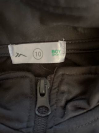 Chaqueta deportiva niño Décimas - Negra/Verde