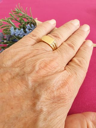 Anillo caballero oro 18kl.