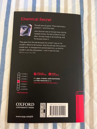 Oxford Bookworms Library: Chemical Secret: Leve...