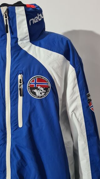 Giubbino sci Nebulus blu-bianco