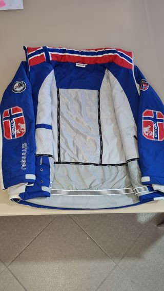 Giubbino sci Nebulus blu-bianco
