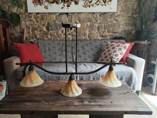 Lampara techo 3 luces vintage