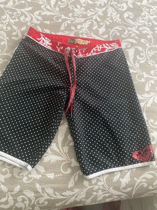 Bañador Roxy lunares - rojo y negro