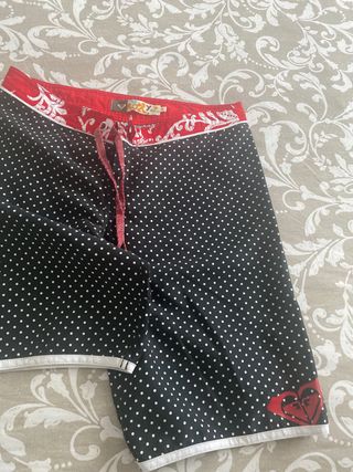 Bañador Roxy lunares - rojo y negro