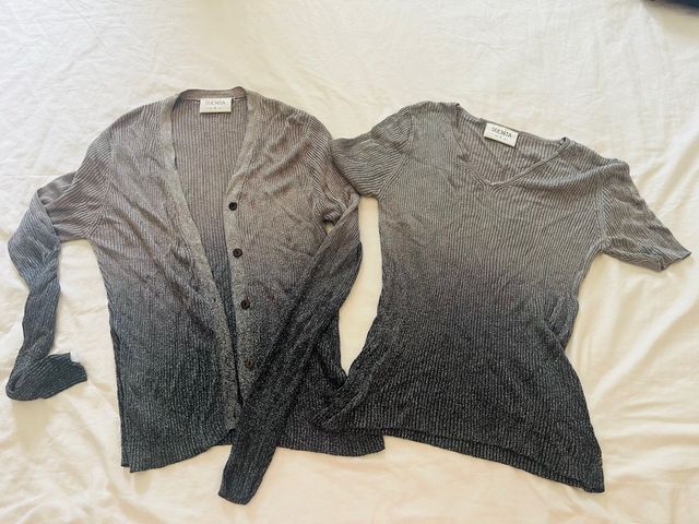 Conjunto Socrata canalé plata M