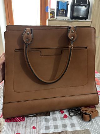Borsa a mano marrone
