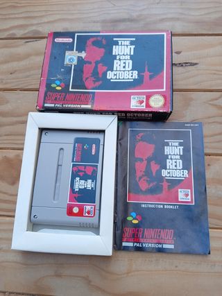 SNES - hunt for red October. Juego completo.