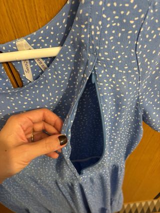 Vestido premamá serafine azul talla S