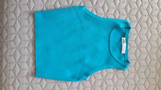 Top Zara turquesa - Talla XS