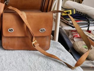 Bolso bandolera cuero marrón