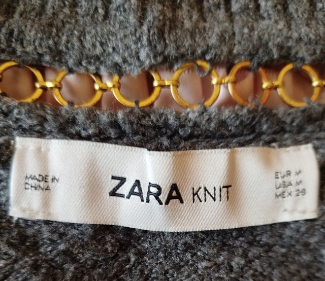 Jersey gris-dorado talla M