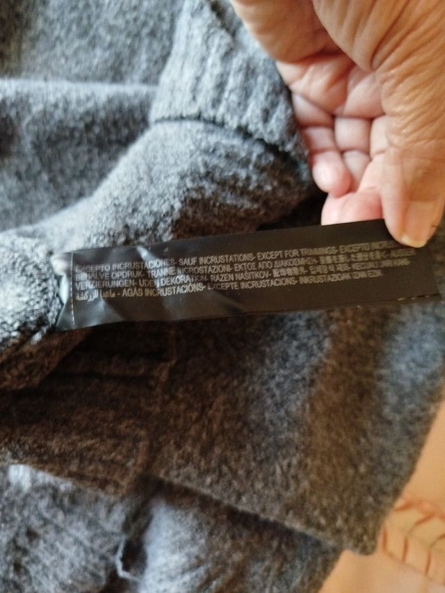 Jersey gris-dorado talla M