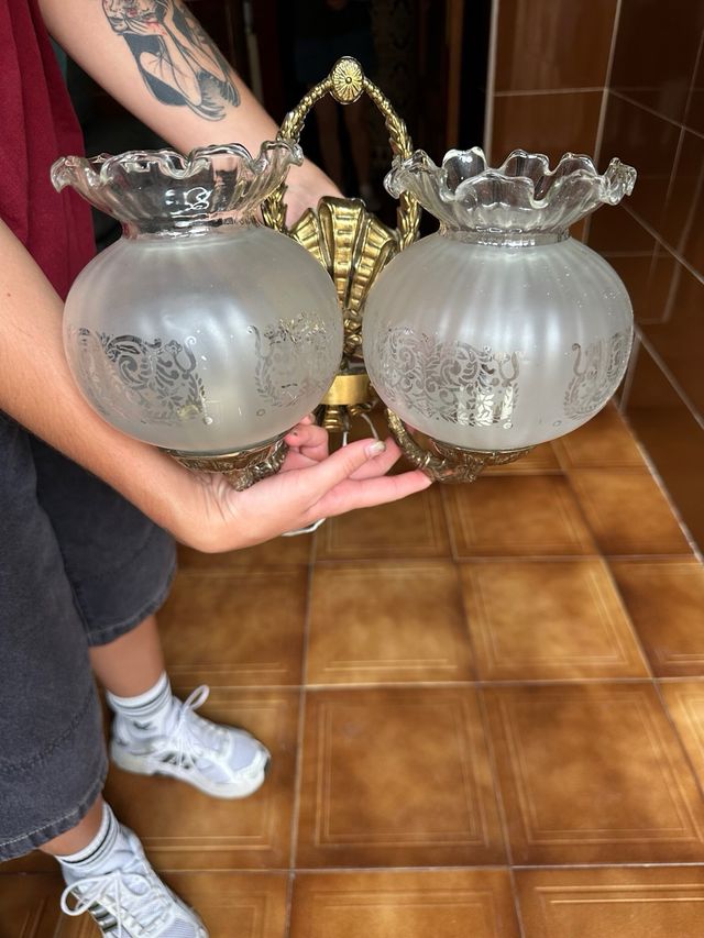 Aplique antiguo vintage - dorado