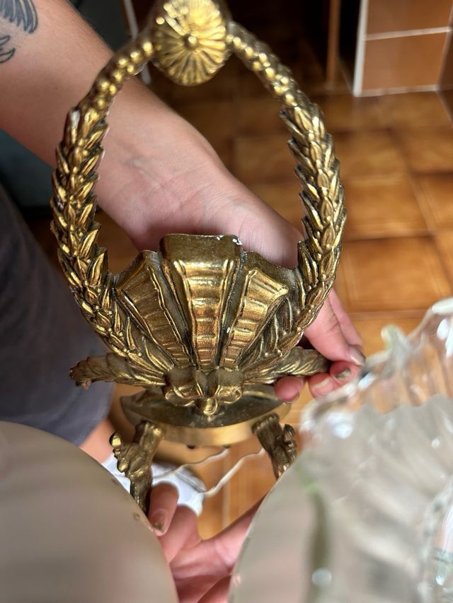 Aplique antiguo vintage - dorado