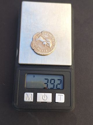 Denario romano plata antiguo