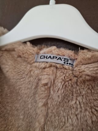 Chaleco pelo beige