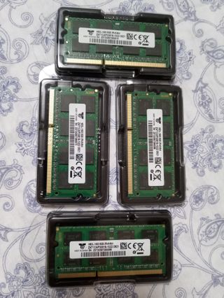 2 MEMORIE RAM DDR3/DDR3L 2X8GB. 1600 Mhz. PORTAT