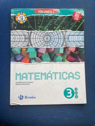 Matemáticas 3 ESO 3 volúmenes Proyecto 5 etapas