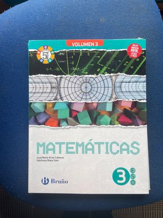Matemáticas 3 ESO 3 volúmenes Proyecto 5 etapas