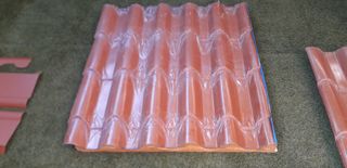 Tejas de plástico para caseta