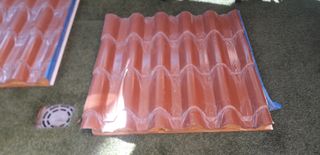 Tejas de plástico para caseta