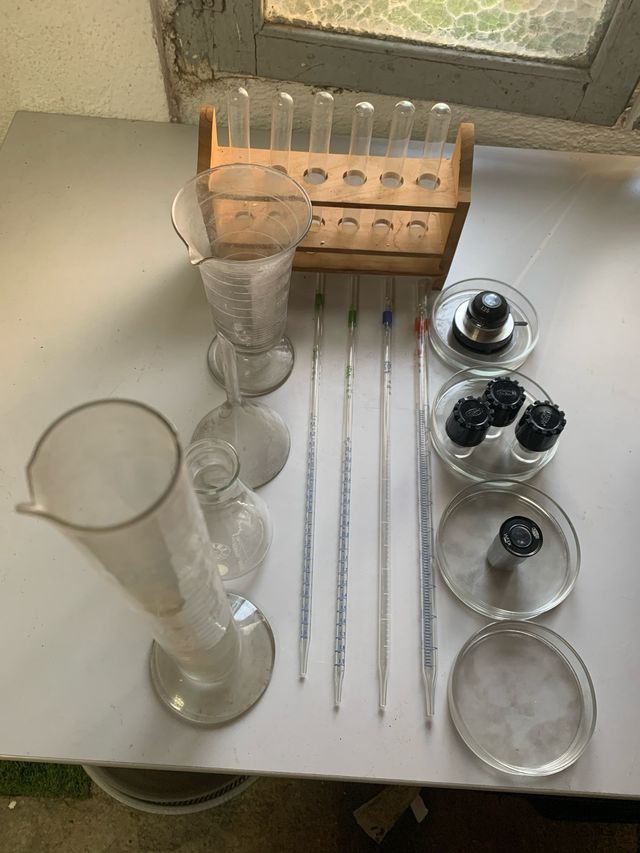 Microscopio Olympus Tokyo KC + accessori