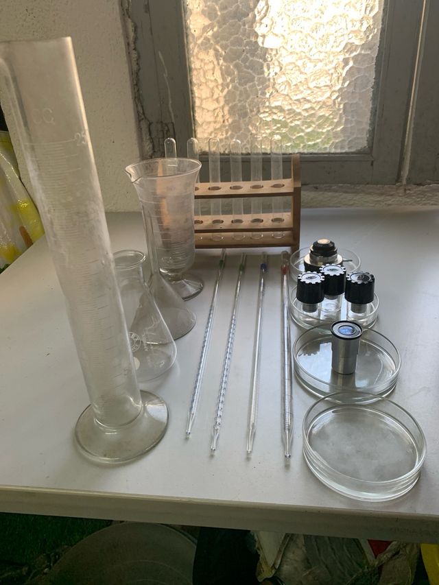 Microscopio Olympus Tokyo KC + accessori