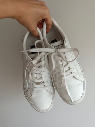 Zapatillas casual Pepe Jeans blancas
