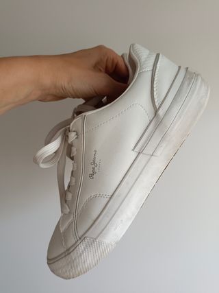 Zapatillas casual Pepe Jeans blancas